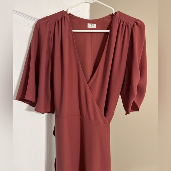 Aritzia rose coloured wrap dress! Worn twice. - Picture 1 of 4